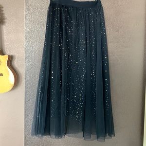 💫 Beautiful blue with gold star tutu skirt